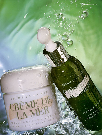 Creme de la mer creme in water – Photograph by George Ong