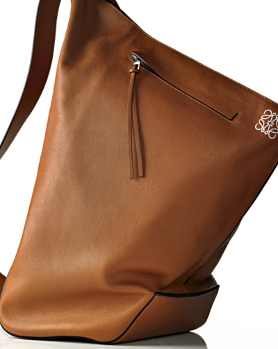 Ladies brown leather shoulder bag – Photograph by George Ong