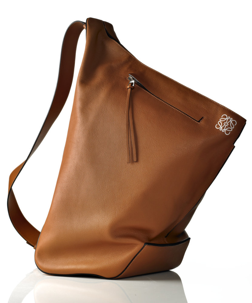 Ladies brown leather shoulder bag – Photograph by George Ong