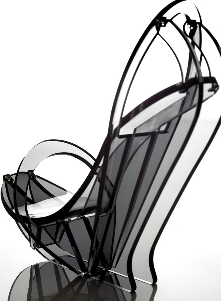 Clear perpex ladies shoe – Photograph by George Ong